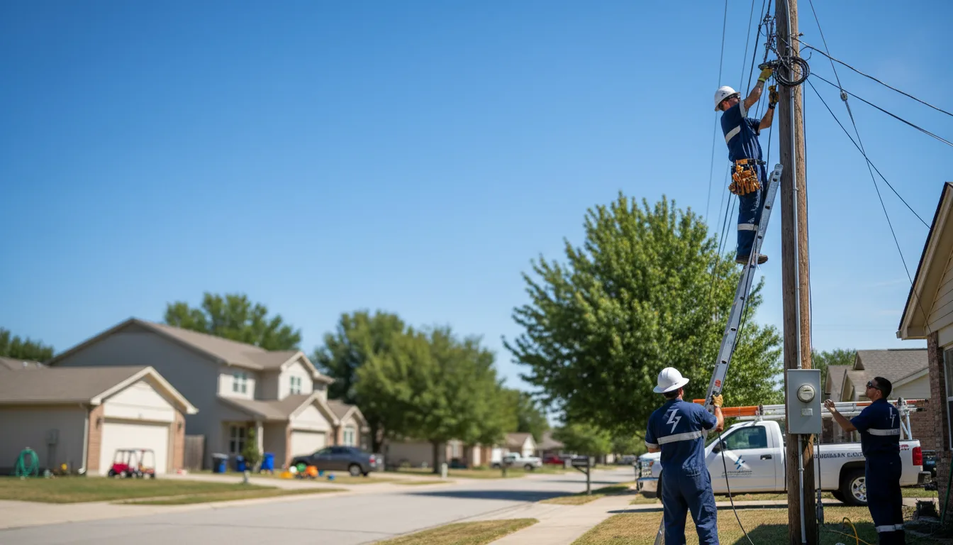Residential electrician providing installation services in Fort Ogden, FL